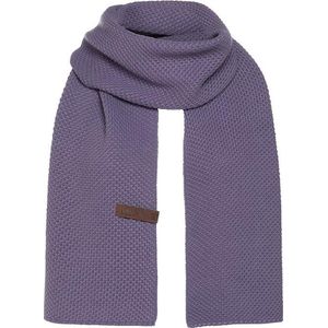 Knit Factory Jazz Gebreide Sjaal Dames - Paarse Wintersjaal - Langwerpige sjaal - Wollen sjaal - Dames sjaal - Violet - 200x30 cm