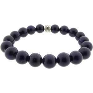 Christian - Lapis Lazuli Armband - Blauw - Synthetisch - Zilver 925