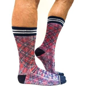 Sock My Check - Herensok – Katoen – geprinte sok 39/42
