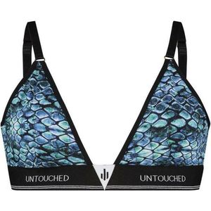 Untouched Reptile - Bralette - Hippe BH met Opvallende Foto Print - Maat: S - BH zonder beugel - Zacht, Sterk, Stretchy en Duurzaam - Ondergoed Dames