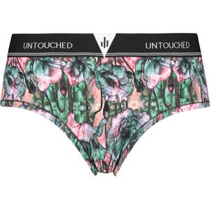 Untouched - Hipster Dames - Lingerie dames - Opvallende Fotoprint: Funky Flowers - Maat S
