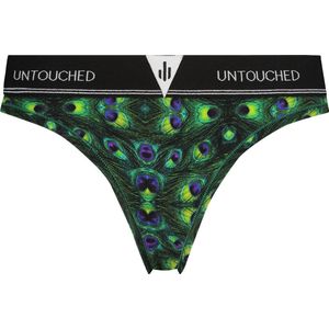 Untouched strings dames - ondergoed dames - duurzaam - perfecte pasvorm - Peacock String S