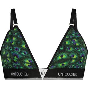 Untouched bh zonder beugel - ondergoed dames - duurzaam - perfecte pasvorm - Peacock bralette S