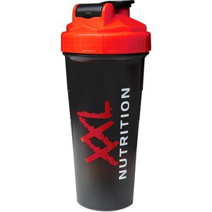 Xxl nutrition shaker in de kleur zwart.