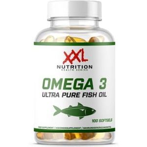 XXL Nutrition - Omega 3 Ultra Pure - Omega 3 Supplement - 100 Softgels - Toegevoegde Vitamine E