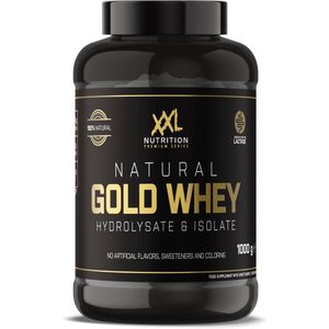 XXL Nutrition - Natural Gold Whey - Whey Hydrolisaat & Isolaat Proteďne - Eiwitpoeder Shake - 100% Natuurlijk - Diverse Smaken - Vanille - 1000 gram (33 shakes)