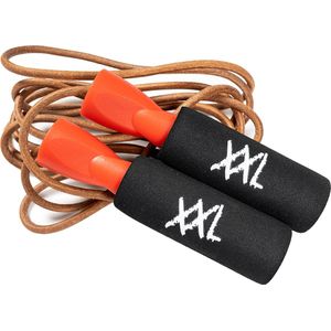 XXL Nutrition - Jump Rope - Springtouw, Workout - Foam Handvat - Leren Touw - 275 cm