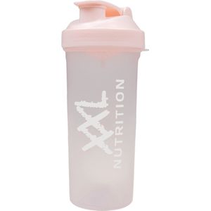 Xxl nutrition premium shaker in de kleur roze.