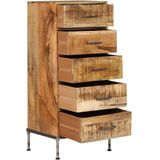 VidaXL Ladekast 45x35x106 cm Massief Mangohout