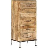 VidaXL Ladekast 45x35x106 cm Massief Mangohout