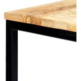 VidaXL Eettafel 120x60x75 cm Massief Ruw Mangohout