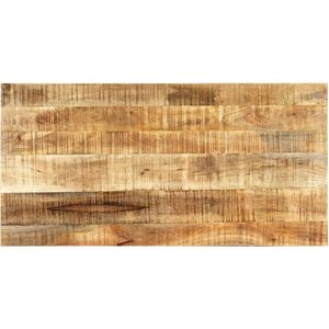 VidaXL Eettafel 120x60x75 cm Massief Ruw Mangohout