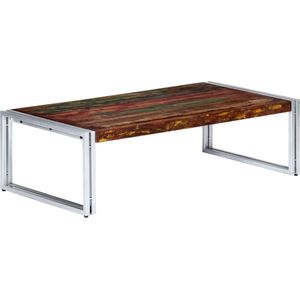 VidaXL Salontafel 60x60x35 cm - Massief Gerecycled Hout