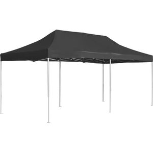 vidaXL - Partytent - professioneel - inklapbaar - 6x3 - m - aluminium - antraciet