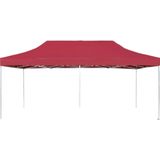 vidaXL - Partytent Professioneel - Inklapbaar - 6x3 m - Wijnrood - Aluminium