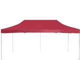 vidaXL - Partytent Professioneel - Inklapbaar - 6x3 m - Wijnrood - Aluminium