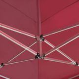 vidaXL - Partytent Professioneel - Inklapbaar - 6x3 m - Wijnrood - Aluminium
