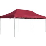 vidaXL - Partytent Professioneel - Inklapbaar - 6x3 m - Wijnrood - Aluminium