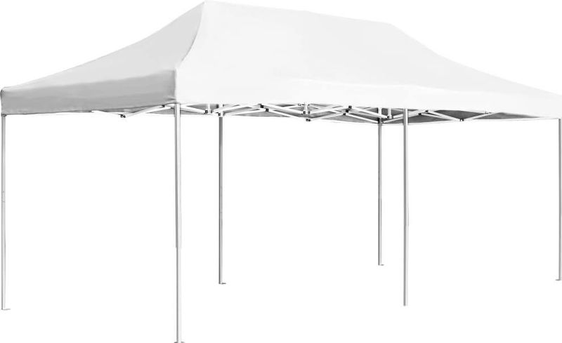 vidaXL - Partytent - professioneel - inklapbaar - 6x3 - m - aluminium - wit