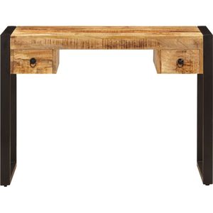 VidaXL Bureau met 2 Lades 110x50x77 cm - Massief Mangohout