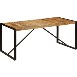vidaXL - Eettafel - 180x90x75 - cm - massief - mangohout