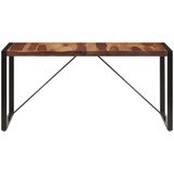 VidaXL Eettafel 160x80x75 cm Massief Sheeshamhout