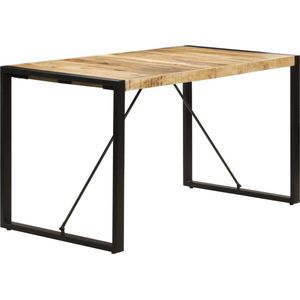 VidaXL Eettafel 140x70x75 cm Massief Mangohout