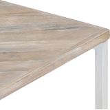 VidaXL Salontafel 110x110x36 cm Massief Mangohout