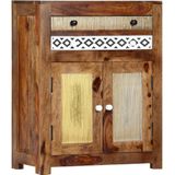 vidaXL Bijzetkast 60x30x75 cm massief acaciahout