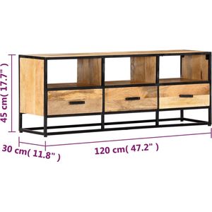 vidaXL-Tv-meubel-120x30x45-cm-massief-mangohout