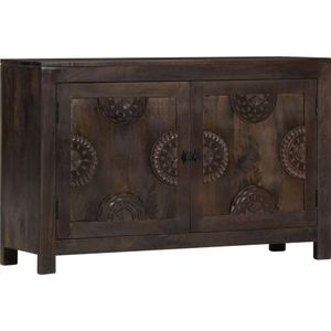 vidaXL Dressoir met gesneden ontwerp 110x35x70 cm massief mangohout