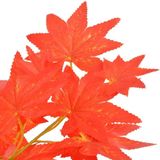 Kunstplant - Esdoorn - Bruin en Rood - Kunststof en Polyester - Hoogte 120 cm