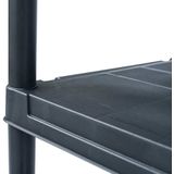 VidaXL-Opbergrek-125-kg-60x30x180-cm-kunststof-zwart