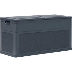 vidaXL - Opbergbox - Antraciet - Kunststof - 320 L
