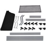 vidaXL Wassorteerders - Zwart en Grijs - Staal en Kunststof - 2 Stuks