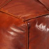 Vidaxl - Pouf Hellbraun 60 x 60 x 30 cm Echtes Ziegenleder