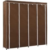 vidaXL-Kledingkast-met-4-vakken-175x45x170-cm-bruin