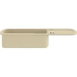 vidaXL Granitspüle Einzelbecken Beige