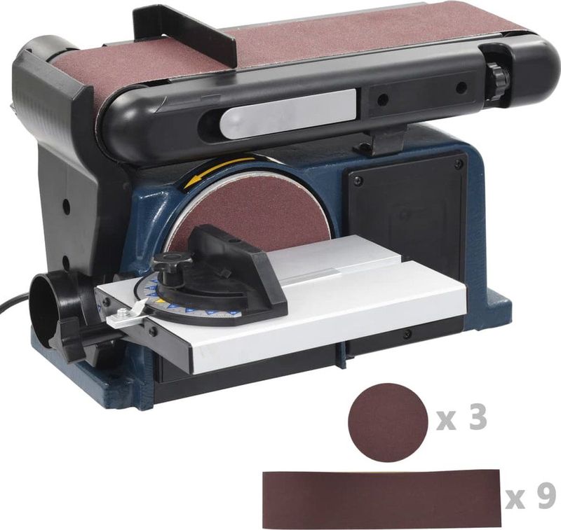 Schuurmachine - Blauw en Zwart - 2-in-1 - Inclusief Schuurpapierschijven