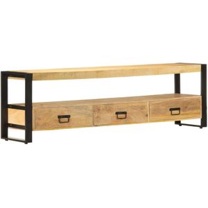 TV-Schrank 150 x 30 x 45 cm Massivholz Mango Vidaxl