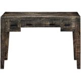 vidaXL-Bureau-110x50x75-cm-massief-mangohout-zwart