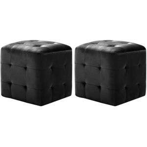 vidaXL-Nachtkastjes-2-st-30x30x30-cm-fluweel-zwart