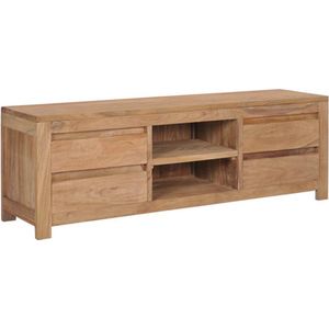 VidaXL Tv-meubel 115x30x40 cm - Massief Teakhout