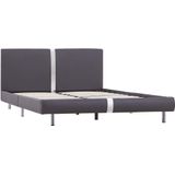 vidaXL-Bedframe-kunstleer-grijs-140x200-cm