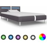 VidaXL-Bedframe-met-LED-kunstleer-grijs-90x200-cm