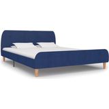 vidaXL-Bedframe-stof-blauw-160x200-cm