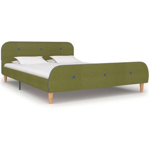 VidaXL Bedframe Stof Groen 140x200 cm