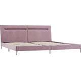 vidaXL-Bedframe-met-LED-stof-roze-180x200-cm