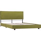 VidaXL Bedframe Stof Groen 140x200 cm