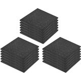 vidaXL - Valtegels - 18 - st - 50x50x3 - cm - rubber - zwart